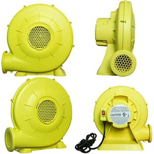 WGIA 950w(1.25HP) Blower for Inflatable Bounce House, Commercial Electric Pump Fan for Inflatable Water Slides & Screen Movie, Quick Blow Up, Air Blower for Inflatables（UL Certification）