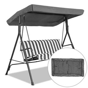 newly replacement canopy for swing,outdoor swing canopy replacement porch top cover seat furniture 2-3 seater waterproof top cover for patio swing garden swing outdoor (75.20×47.24×7.09in)