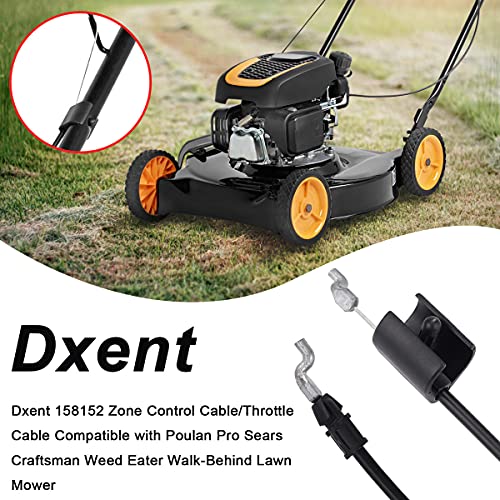 Dxent 158152 Zone Control Cable Throttle Cable Compatible with 158152 Poulan Pro Sears Craftsman Weed Eater Walk-Behind Lawn Mower