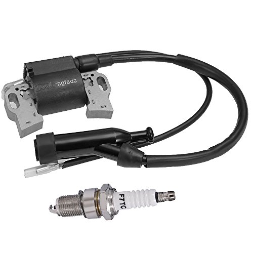 Ignition Coil + Spark Plug Replacement for Champion Power 196cc 6.5HP 3500 4000 Watt Gas Engine Generator