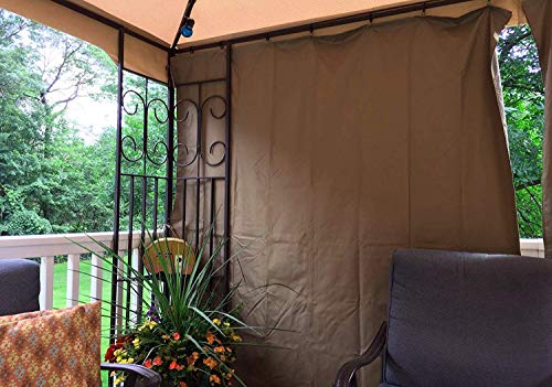 Add Privacy to Your 10 x 12 Gazebo with This 4 Pack of Easy to Install Privacy Panel Side Walls Including Snap-on Rings
