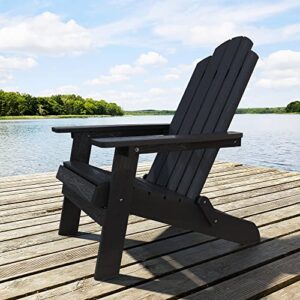 saksun folding adirondack chair plastic weather resistant, outdoor chair, patio chairs, lawn chair, outside funiture for porch, garden, deck, fire pit, patio seating