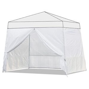 abccanopy slant leg side wall 10x10ft basa/8x8ft top, white (4 walls only, not including frame and top)