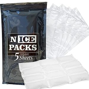nice packs dry ice for coolers – lunch box ice packs – dry ice for shipping frozen food – ice packs for kids lunch bags – reusable ice packs – long lasting – flexible
