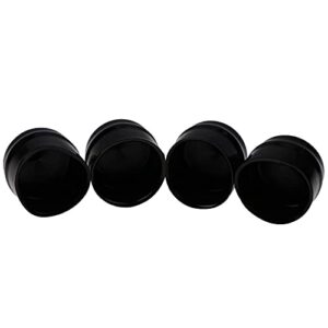 DVPARTS 4PCS 532104757 Rubber Wheel Axle Hub Caps for Husqvarna, Weed Eater, Poulan, Sears, Crafstman, Ryobi and Roper Lawn Mower, Lawn Tractor and Snow Blower 532175039, 104757X, 104757X428