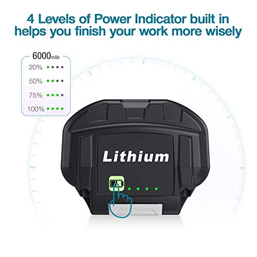 40V 6.0Ah Li-ion Replacement Battery Compatible with Ryobi 40v Lithium Battery OP4040 + OP401 40V Charger Kit Compatible with All Ryobi 40v Lithium Battery