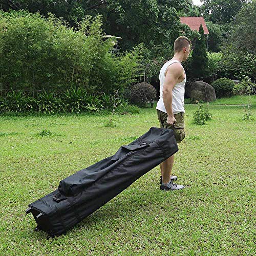 Instahibit Universal Canopy Roller Bag for 10x15 Pop Up Canopy Tent Heavy Duty Wheel Canopy Carry Bag with Handles 1680D