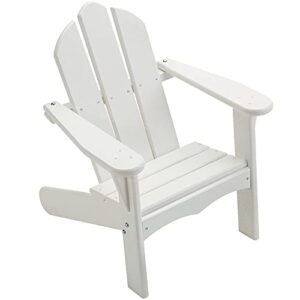 little colorado classic toddler adirondack chair – easy assembly kids adirondack chair/safe for children/handcrafted in the usa (solid white)