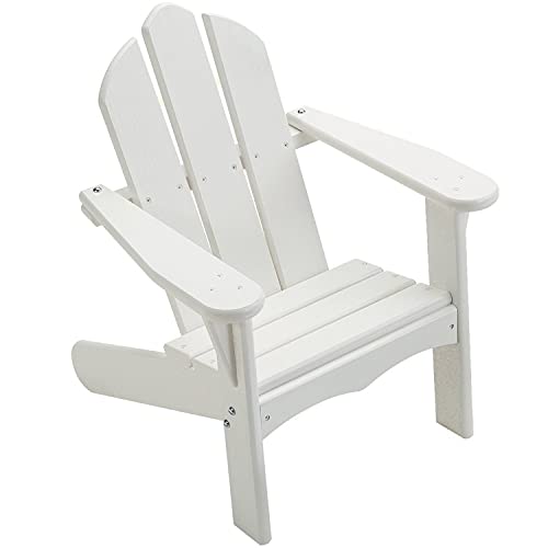 Little Colorado Classic Toddler Adirondack Chair – Easy Assembly Kids Adirondack Chair/Safe for Children/Handcrafted in The USA (Solid White)