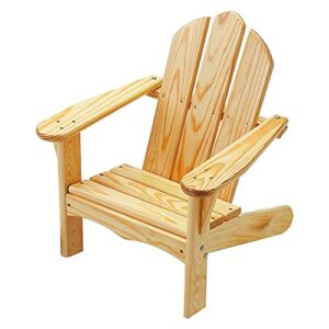 little colorado classic toddler adirondack chair – easy assembly kids adirondack chair/safe for children/handcrafted in the usa (natural)