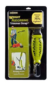 good vibrations zero gravity – universal weight absorbing string trimmer strap with bungee pro-x system & deluxe comfort shoulder pad – reliefs body tensions & stabilizes trimmer for maximum control