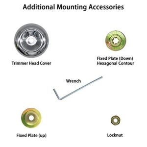 IRmm 9" x 20T Chainsaw Tooth Brush Cutter Blade & 10" x 80T Carbide Tip Brush Cutter Blade with Adapter for Cutter, Trimmer, Weed Eater (1" Arbor)