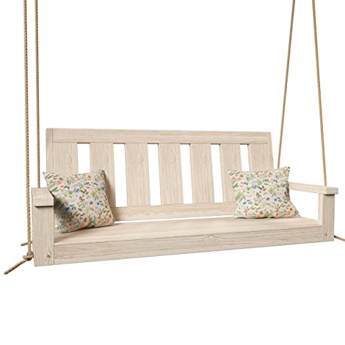 Porchgate Amish Heavy Duty 700 Lb Ardmore Porch Swing W/Ropes (5 Foot, Unfinished)