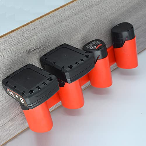 IRONFACE Battery Holder Battery Wall Mount for Milwaukee M12 12V Battery Storage (Not 3D Printed)