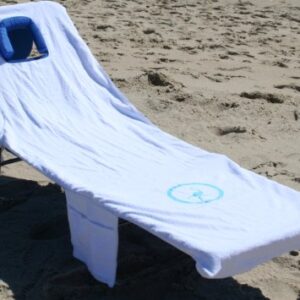 Ostrich Chaise - Custom Fitted Towel, White