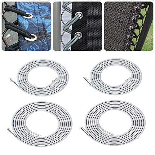 4 Pcs Universal Replacement Cord for Chair Universal Bungee Cord Laces Elastic Oxford Rope Gravity Chair Repair Kit for Lounge Chair Recliners Anti Gravity Chair Bungee Chair (Grey)