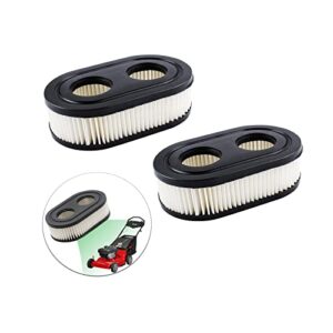 Lawn Mower Air Filter, Apply to593260 798452 Series Engine 4247 5432 5432K Lawn Mower Air Cleaner Filte can Replace Oval Air Filter Cartridge - Lawn Mower Replacement Parts(2PCS)