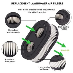 Lawn Mower Air Filter, Apply to593260 798452 Series Engine 4247 5432 5432K Lawn Mower Air Cleaner Filte can Replace Oval Air Filter Cartridge - Lawn Mower Replacement Parts(2PCS)