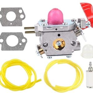 Leopop C1U-W43 545081857 Carburetor for Poulan BVM200FE VS-2 Leaf Blower Zama C1U-W43A Carb Craftsman 25CC 358794763 Blower with Fuel Filter Spark Plug