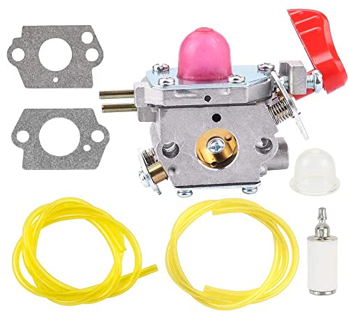 Leopop C1U-W43 545081857 Carburetor for Poulan BVM200FE VS-2 Leaf Blower Zama C1U-W43A Carb Craftsman 25CC 358794763 Blower with Fuel Filter Spark Plug