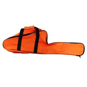 chainsaw bag carrying case portable protection waterproof holder fit for stihl husqvarna 12”/14”/16” chainsaw storage bag(orange)