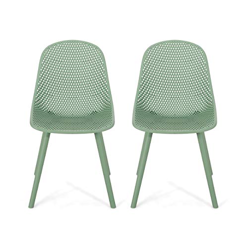 Christopher Knight Home Darleen Outdoor Dining Chair (Set of 2), Green