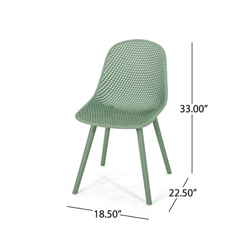 Christopher Knight Home Darleen Outdoor Dining Chair (Set of 2), Green