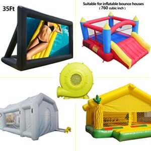 1.25HP(950w) Air Blower, Pump Fan Commercial Inflatable Bouncer Blower, Perfect for Inflatable Bounce House, Jumper, Bouncy Castle （UL certification）