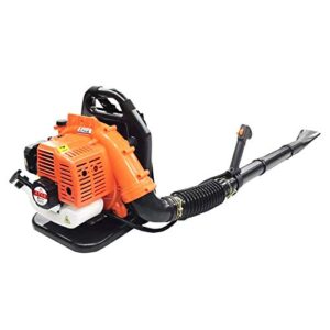 kinhall leaf blower – 2-stroke 47.2cc gas blade blower, air-cooled gas powered backpack blower with safety belt, for lawn care, snow blowing & yard cleaning gas blower