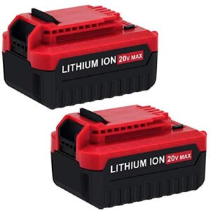 dosctt 2 packs 6.0ah 20 volt pcc685l replacement battery compatible with porter cable 20v lithium battery pcc680l pcc682l pcc681l pcc685lp cordless tools batteries