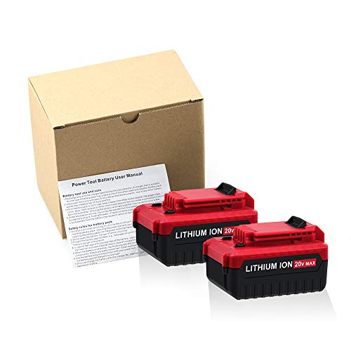 Dosctt 2 Packs 6.0Ah 20 Volt PCC685L Replacement Battery Compatible with Porter Cable 20V Lithium Battery PCC680L PCC682L PCC681L PCC685LP Cordless Tools Batteries