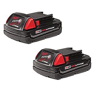 milwaukee 48-11-1811 m18 compact 1.5 ah battery – 2 pack