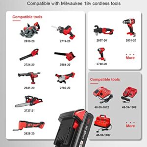 TeenPower Replacement for Milwaukee M18 Battery 18V 3000mAh 2/pk 48-11-1820 48-11-1840 48-11-1850 48-11-1828 48-11-1862 48-11-1852 48-11-1812