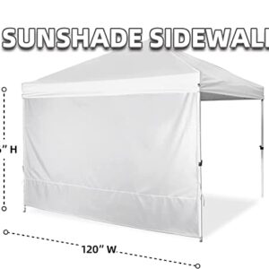 MordenApe Sunshade Sidewall for 10x10 Pop Up Canopy - Straight Leg, Instant Canopy SunWall, 1 Pack Sidewall Only (White)