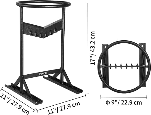 VEVOR Firewood Kindling Splitter, 9''x17'' XL Wood Splitter, Unique V-Shaped Finger-Safety Blade, Manual Log Splitter for Wood Splitting, Heavy Duty Strong Steel Structure & Stability, Log Splitter