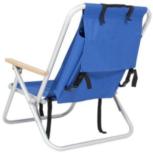 COLIBROX Beach Chair-Backpack Beach Chair Folding Portable Chair Blue Solid Construction Camping-Patio Chairs--Color Blue-Patio Furniture Sets-For camping, pool days, patio furniture and so much more-Guaranteed!