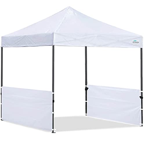 Ontheway Two Half Walls for 10'x10', Two Half Sidewalls for Pop Up Tent Gazebo Shelter, 2 Half Walls Only (White B)