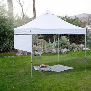 Ontheway Two Half Walls for 10'x10', Two Half Sidewalls for Pop Up Tent Gazebo Shelter, 2 Half Walls Only (White B)