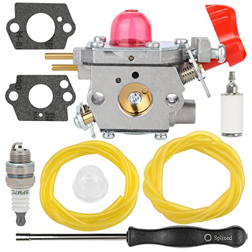 HeyCarb BVM200FE Carburetor for Poulan Pro BVM200FE VS-2 Leaf Blower Husqvarna GBV345 Replace 545081857 ZAMA C1U-W43 C1UW43 Craftsman 25cc Gas Blower 358794770 358794750