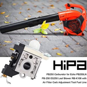 Hipa PB250 Carburetor for Echo PB250LN PB-250 ES250 Leaf Blower RB-K106 with Carb Tube