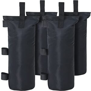 outdoor wind canopy weight bags 112lbs sand bags for canopy tent,4 packs black,without sand