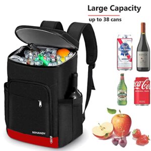 Insulated Cooler Backpack Leakproof 38 Cans Lightweight Waterproof Picnic Backpack