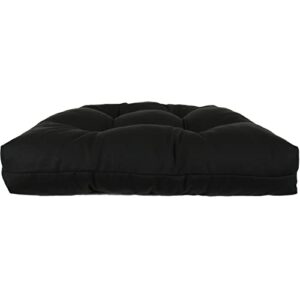 College Covers Everything Comfy Indoor/Outdoor Seat Patio D Cushion, 1 Count (Pack of 1), Black