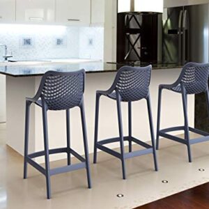 Compamia Air Patio Counter Stool in Dark Gray (Set of 2)