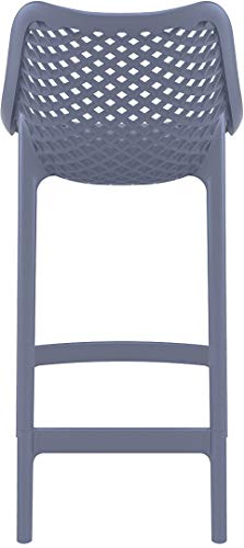 Compamia Air Patio Counter Stool in Dark Gray (Set of 2)