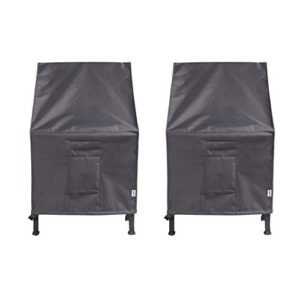 triarmor patio chair waterproof cover high back outdoor chair cover, set of 2