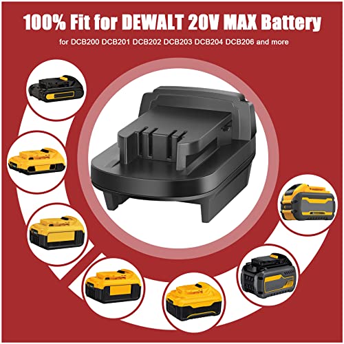 Adapter for Dewalt 20V Battery Adapter Convert to for Milwaukee M18 Battery for Milwaukee M18 18V Tool Use