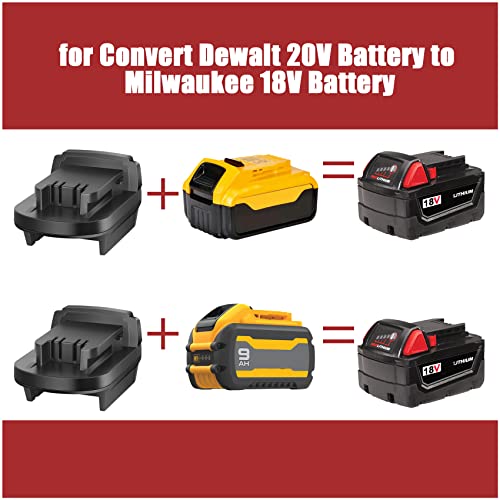 Adapter for Dewalt 20V Battery Adapter Convert to for Milwaukee M18 Battery for Milwaukee M18 18V Tool Use