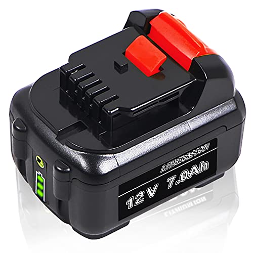 【Upgrade | 7.0AH】 TenHutt 12V Replacement Battery for Dewalt 12V MAX Cordless Power Tool DCB120 DCB123 DCB124 DCB127 Lithium-ion Battery