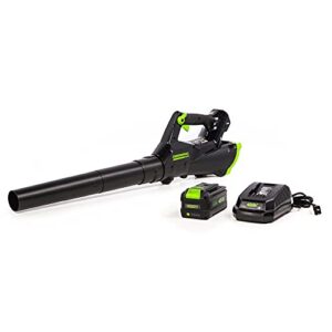 greenworks 40v (110 mph / 390 cfm) cordless axial blower, 3.0ah battery and charger included lb-390